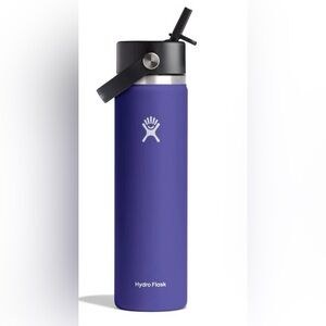 NWT Hydro Flask 24 oz Wide Mouth with Flex Straw Cap
